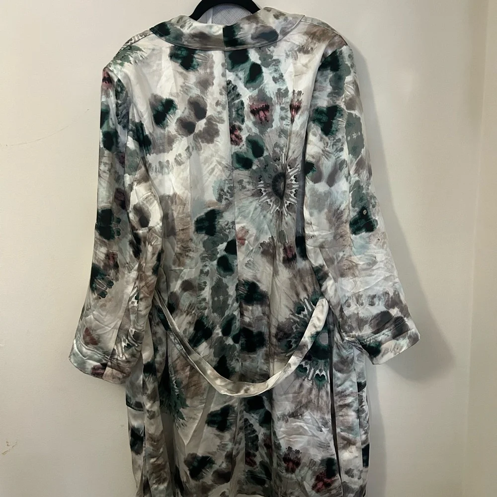 INC International Concepts Elegant Gray and Cream Coat - Picture 6 of 9